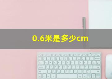 0.6米是多少cm