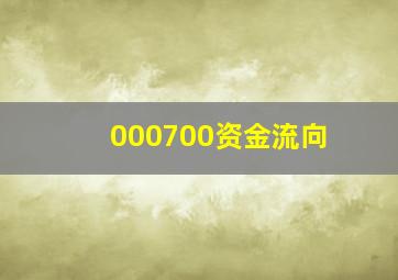 000700资金流向