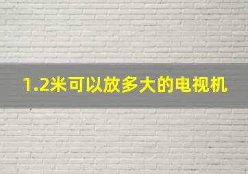 1.2米可以放多大的电视机