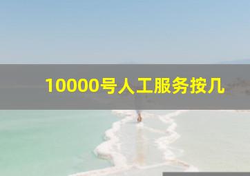 10000号人工服务按几