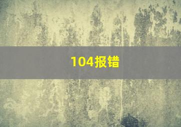 104报错