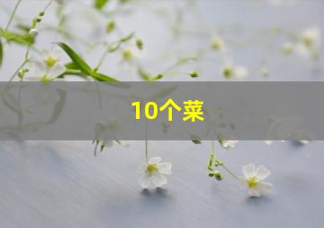 10个菜