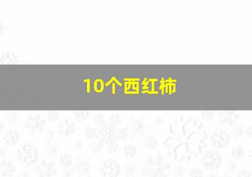 10个西红柿