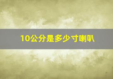 10公分是多少寸喇叭