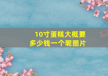 10寸蛋糕大概要多少钱一个呢图片