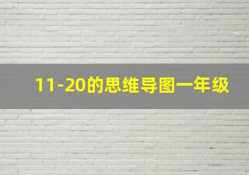 11-20的思维导图一年级