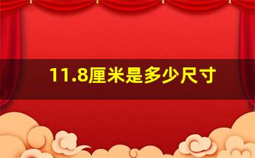 11.8厘米是多少尺寸