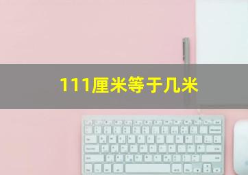 111厘米等于几米