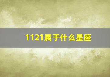 1121属于什么星座