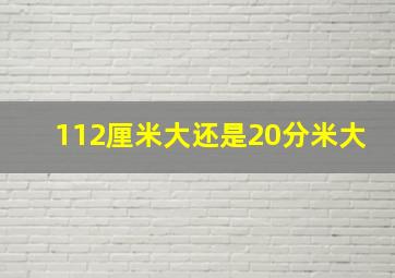 112厘米大还是20分米大