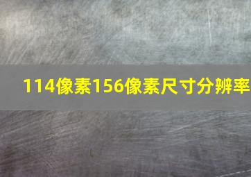 114像素156像素尺寸分辨率