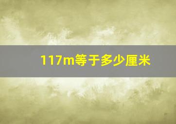 117m等于多少厘米