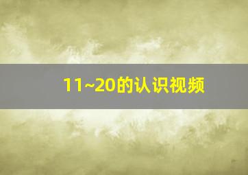 11~20的认识视频