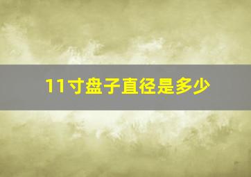 11寸盘子直径是多少