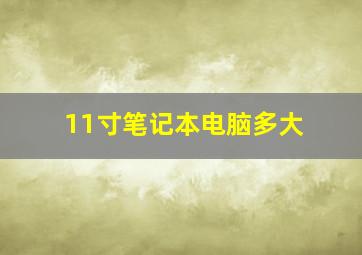 11寸笔记本电脑多大