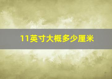 11英寸大概多少厘米