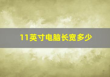 11英寸电脑长宽多少