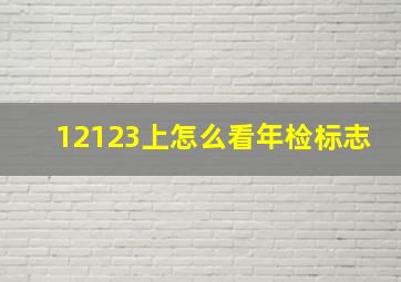 12123上怎么看年检标志