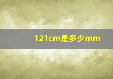 121cm是多少mm