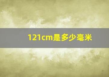 121cm是多少毫米