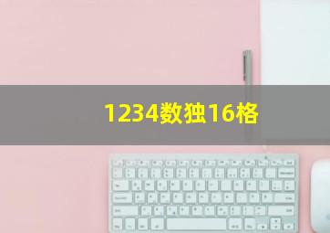 1234数独16格