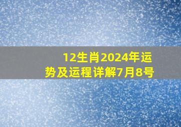 12生肖2024年运势及运程详解7月8号