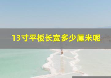 13寸平板长宽多少厘米呢