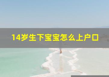 14岁生下宝宝怎么上户口