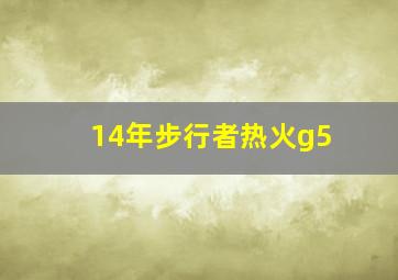 14年步行者热火g5