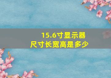 15.6寸显示器尺寸长宽高是多少