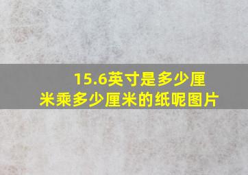 15.6英寸是多少厘米乘多少厘米的纸呢图片