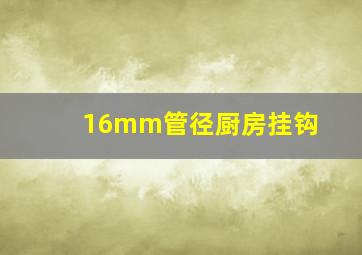 16mm管径厨房挂钩