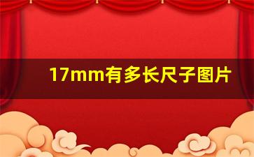 17mm有多长尺子图片