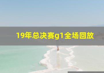 19年总决赛g1全场回放