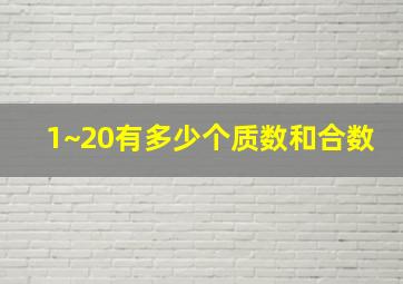 1~20有多少个质数和合数