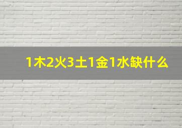 1木2火3土1金1水缺什么