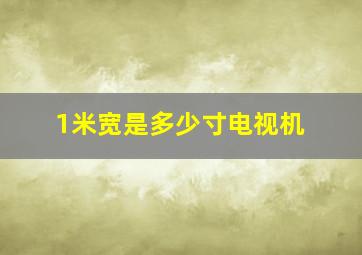 1米宽是多少寸电视机