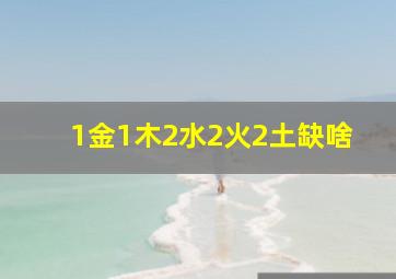 1金1木2水2火2土缺啥