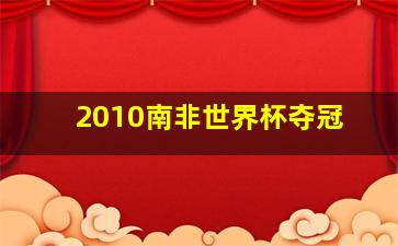 2010南非世界杯夺冠