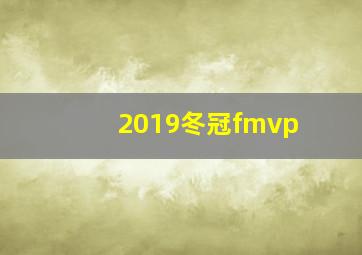 2019冬冠fmvp