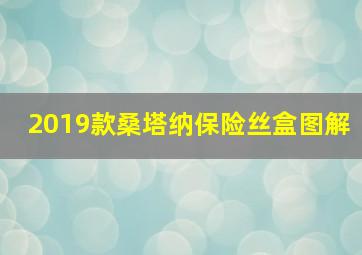 2019款桑塔纳保险丝盒图解