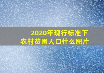 2020年现行标准下农村贫困人口什么图片