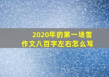 2020年的第一场雪作文八百字左右怎么写