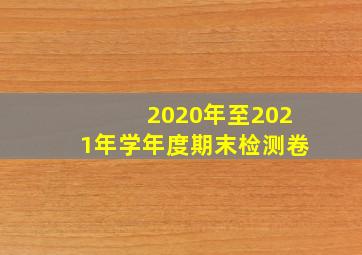 2020年至2021年学年度期末检测卷