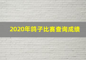 2020年鸽子比赛查询成绩