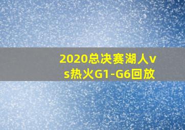 2020总决赛湖人vs热火G1-G6回放