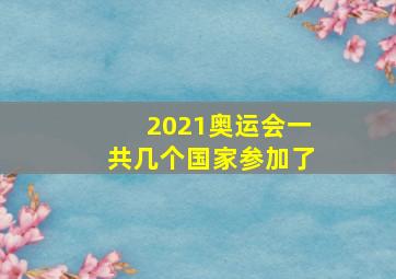 2021奥运会一共几个国家参加了