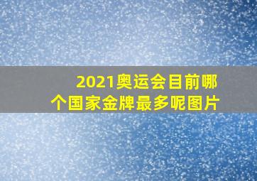 2021奥运会目前哪个国家金牌最多呢图片