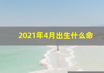 2021年4月出生什么命