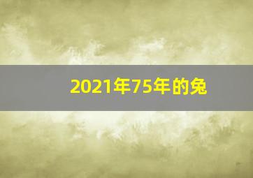 2021年75年的兔